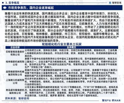 中國輪胎硫化機行業市場運行動態及投資潛力分析報告