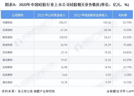 2023年硅膠行業(yè)上市公司全方位對(duì)比(附業(yè)務(wù)布局匯總等)
