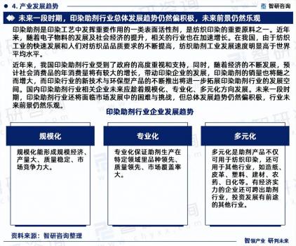 中國印染助劑行業市場投資前景分析報告
