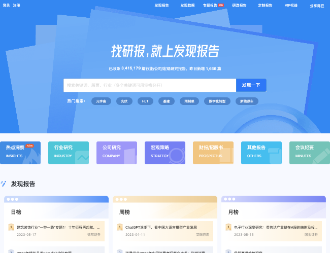 發(fā)現(xiàn)報告