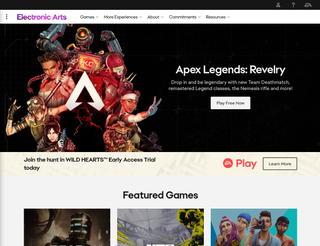 Electronic Arts官方網(wǎng)站