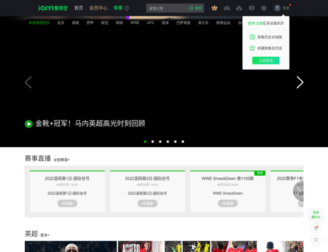 愛奇藝體育頻道