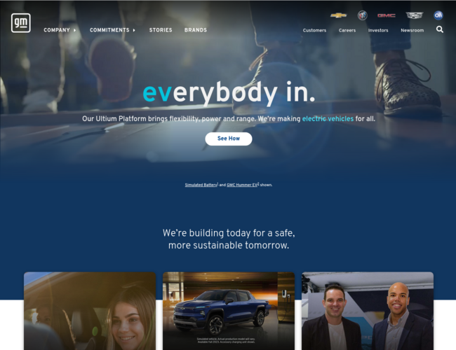 General Motors通用汽車官網