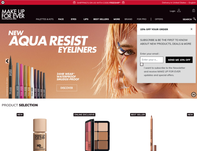 MAKE UP FOR EVER官網