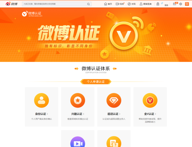 微博認證